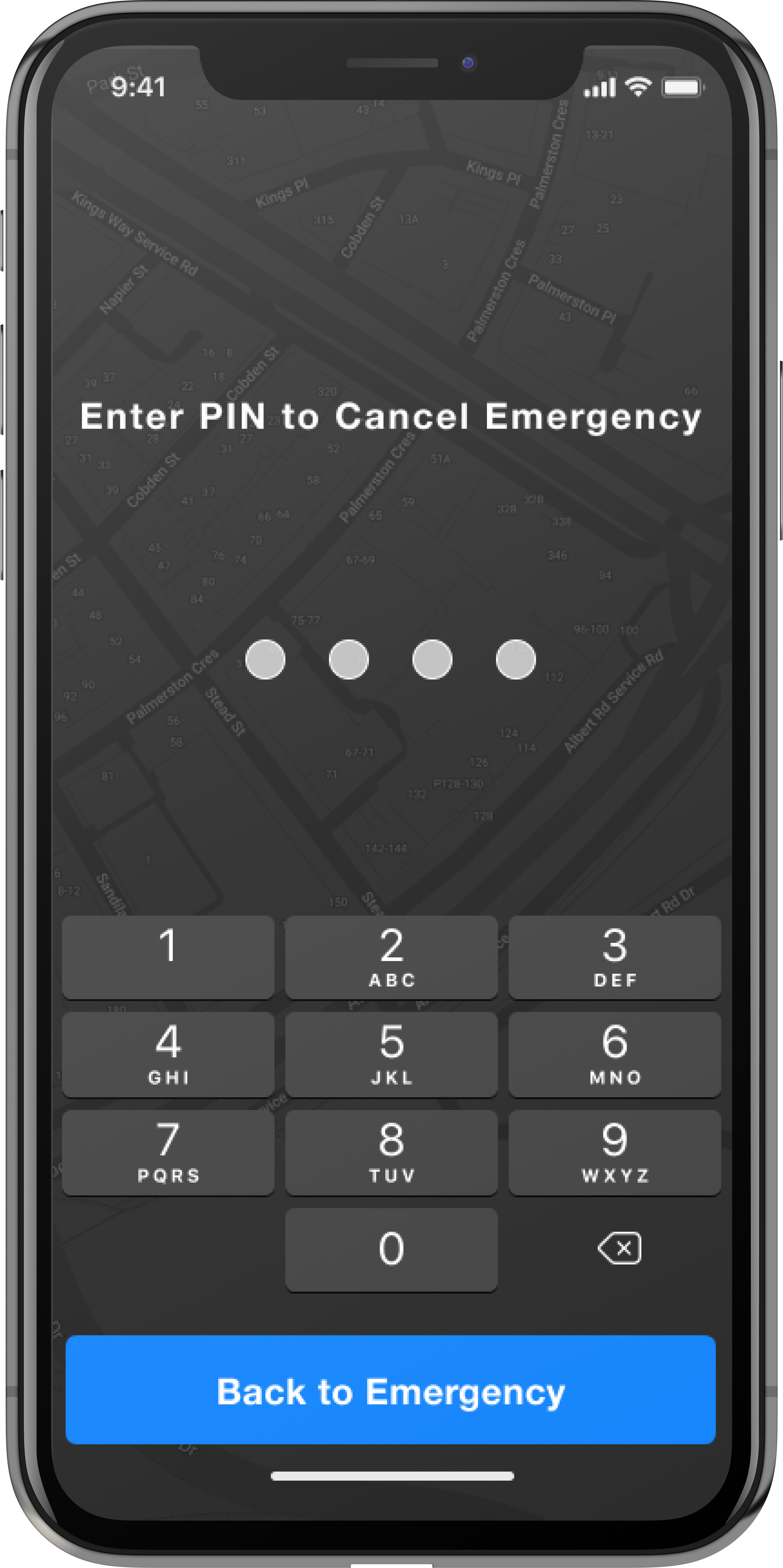 Enter Pin to Cancel