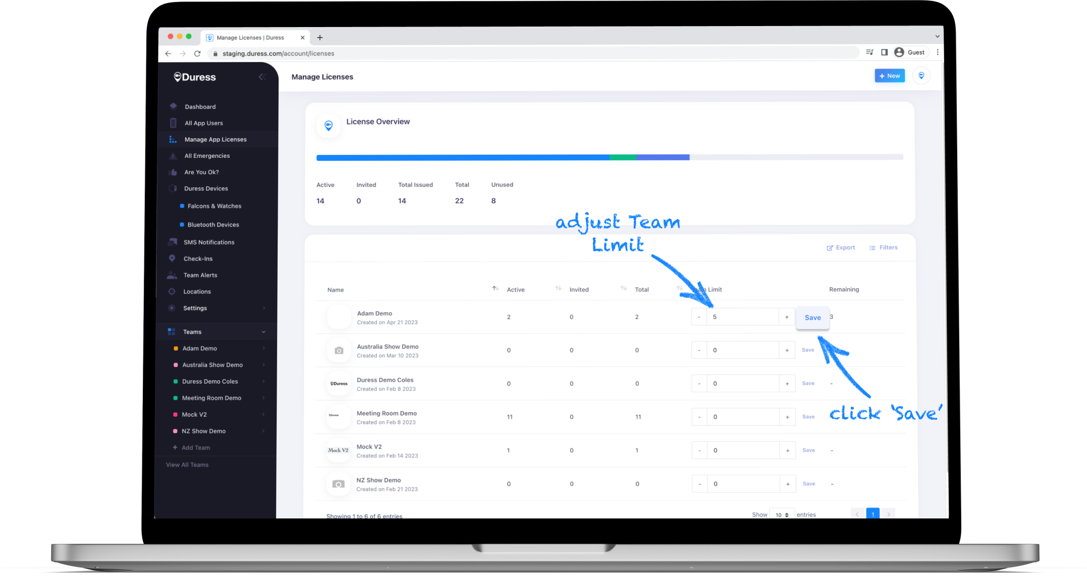 Manage Licenses Updated